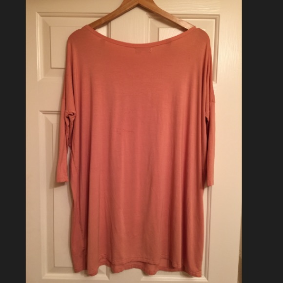 Piko Peach 3/4 Sleeve Dress Tunic L - Picture 5 of 5